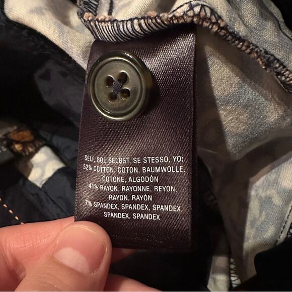 Anthropologie The‎ Essential Slim Autumn Floral Print Trouser Pants Sz 8 - Picture 11 of 15